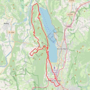 Trace GPS Randonnée cyclo des ducs de Savoie - Chambéry, itinéraire, parcours