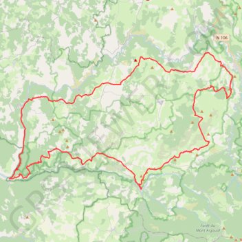 Trace GPS Tour du Causse Méjean (Lozère), itinéraire, parcours