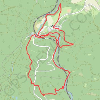 Trace GPS Le grand tour de Mirwart, itinéraire, parcours