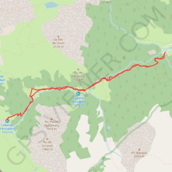 Trace GPS Raquettes-Cabane-Ansaberel: 22-03-2019, itinéraire, parcours