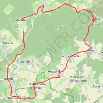 Trace GPS Col du Pfaffenschlick, itinéraire, parcours