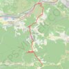 Trace GPS Chemin de la Sainte Baume. 16ème tronçon, de Pont Mirabeau à une aire de pique nique aux pieds de la Sainte Victoire, itinéraire, parcours