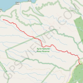Trace GPS Lolo Vista (Kauai Island), itinéraire, parcours