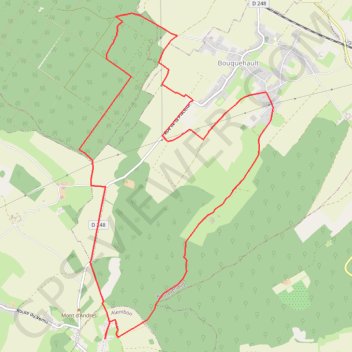 Trace GPS Sentier Philippe de Montgardin, itinéraire, parcours