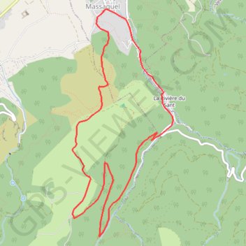 Trace GPS Massaguel-Le Sant - La Capelette, itinéraire, parcours