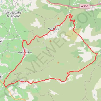 Trace GPS Le Cœur d'Hérault à vélo - Autour du causse d'Aumelas - Vendémian, itinéraire, parcours
