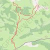 Trace GPS Adartza, Mendimotxa, Munhoa en boucle depuis le col d'Aharza, itinéraire, parcours