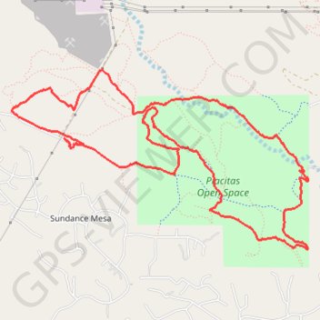 Trace GPS Placitas Open Space Loop, itinéraire, parcours