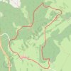 Trace GPS Le Mont Pelé - Jura, itinéraire, parcours