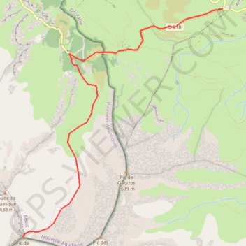 Trace GPS Pic de Louesque depuis le col de Soulor, itinéraire, parcours
