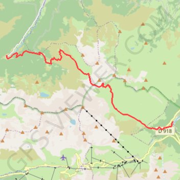 Trace GPS Col d'Aouet ou la traversée Artigues - Chiroulet, itinéraire, parcours