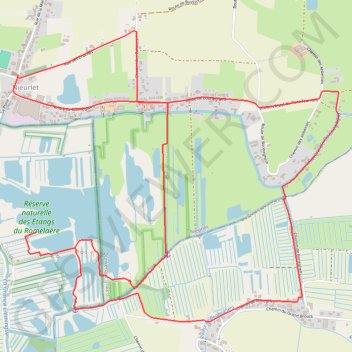 Trace GPS Circuit de Booneghem - Nieurlet, itinéraire, parcours
