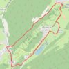 Trace GPS Combe du lac et Combe Arbey - Lamoura, itinéraire, parcours