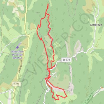 Trace GPS Chute de la Druise et Canyons des Gueulards, itinéraire, parcours