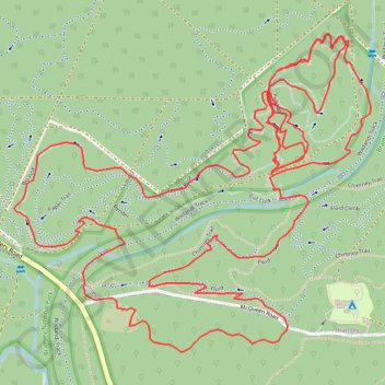 Trace GPS Chimney Trail - High Horse - Big Pine, itinéraire, parcours