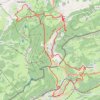 Trace GPS La Jougnena, Métabief, Jougne, Ballaigues, Vallorbe, itinéraire, parcours