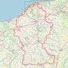 Trace GPS Tour du pays d'Auge en Normandie, itinéraire, parcours