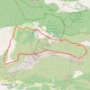 Trace GPS Cime du Cheiron - Jérusalem, itinéraire, parcours