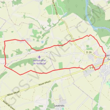 Trace GPS Verdun-sur-Garonne - Notre-Dame-de-la-Croix, itinéraire, parcours