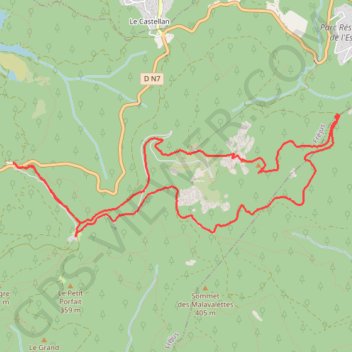 Trace GPS Mont Vinaigre depuis le col du Testagnier, itinéraire, parcours