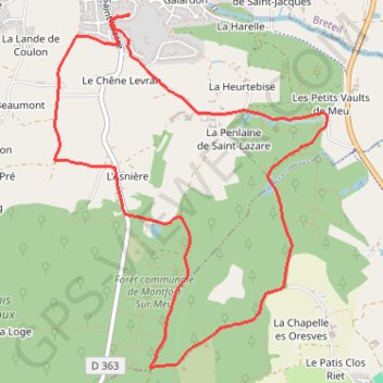 Trace GPS Ruisseau de l'Arangot, itinéraire, parcours