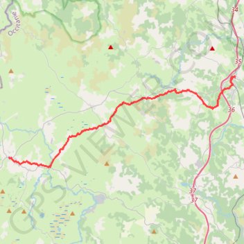 Trace GPS Aumont-Aubrac > Nasbinals, itinéraire, parcours