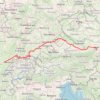 Trace GPS Eurovelo 6 Atlantic-Black Sea Route, itinéraire, parcours