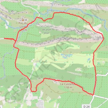 Trace GPS Mouriès Marche 26 déc. 2019 à 10:58, itinéraire, parcours