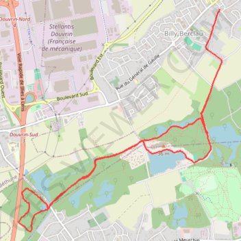 Trace GPS Billy-Berclau Course à pied, itinéraire, parcours
