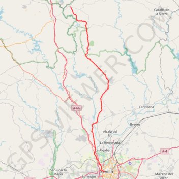Trace GPS Andalousie, itinéraire, parcours