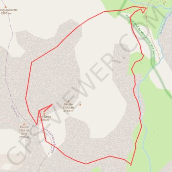 Trace GPS Fort Carra, itinéraire, parcours