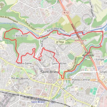 Trace GPS Running_ville_et_vallées, itinéraire, parcours