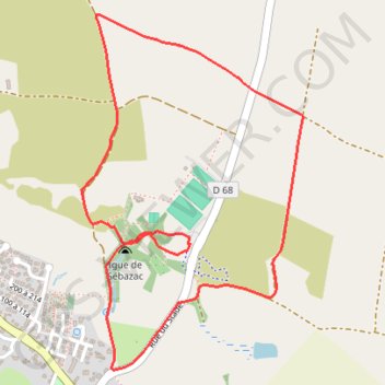Trace GPS Rodez Agglomeration - Circuit 8 - La cazelle, itinéraire, parcours