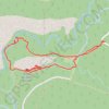 Trace GPS Randonnée Ponadieu, en boucle (et grotte des 2 goules), itinéraire, parcours
