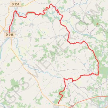 Trace GPS TCH Château de Rochebrune - Confolens, itinéraire, parcours