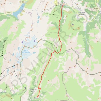 Trace GPS Col des Prés Nouveaux, itinéraire, parcours