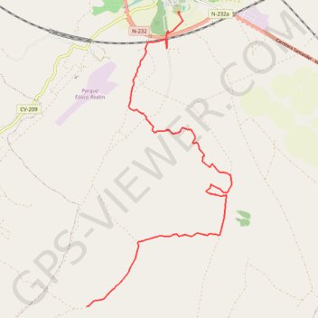 Trace GPS Segment 1-500, itinéraire, parcours