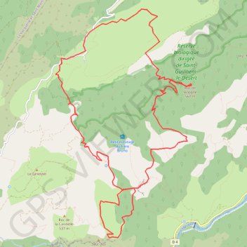 Trace GPS Lavagnes - Roc Vigne - Baume Olivier, itinéraire, parcours