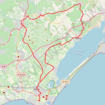 Trace GPS Parcours bleu VCA-16281049, itinéraire, parcours