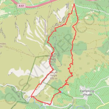 Trace GPS Gorges du Congoust, itinéraire, parcours