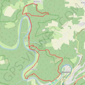 Trace GPS Botassart : Là où coule une rivière…, itinéraire, parcours
