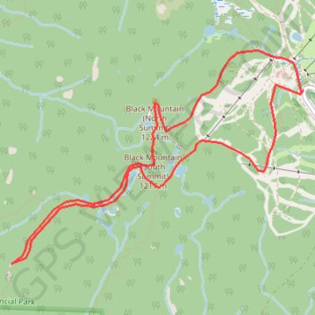 Trace GPS Eagleridge Bluffs - Black Mountain, itinéraire, parcours