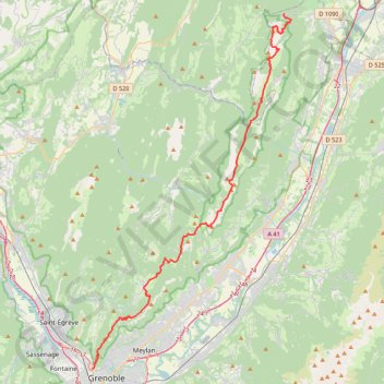 Trace GPS Traversée Chartreuse, itinéraire, parcours