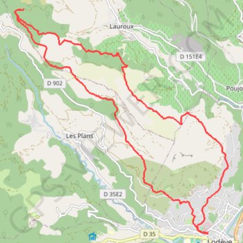Trace GPS Le plateau de Grézac, itinéraire, parcours
