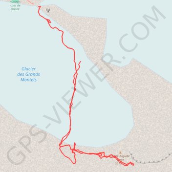 Trace GPS Petite Aiguille Verte, itinéraire, parcours