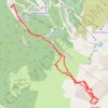 Trace GPS Jas des Lievres depuis Prapoutel (Belledonne), itinéraire, parcours