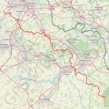 Trace GPS FDb Paris Roubaix, itinéraire, parcours