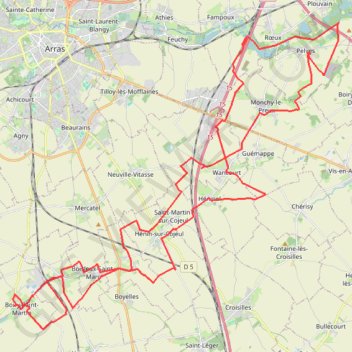 Trace GPS Vélo du matin, itinéraire, parcours