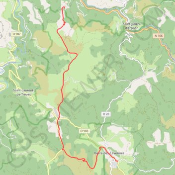 Trace GPS cevennes ane 3 - 2021, itinéraire, parcours