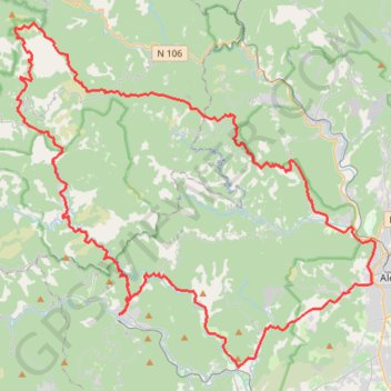 Trace GPS Saint Jean du Gard - Col de la Baraque, itinéraire, parcours